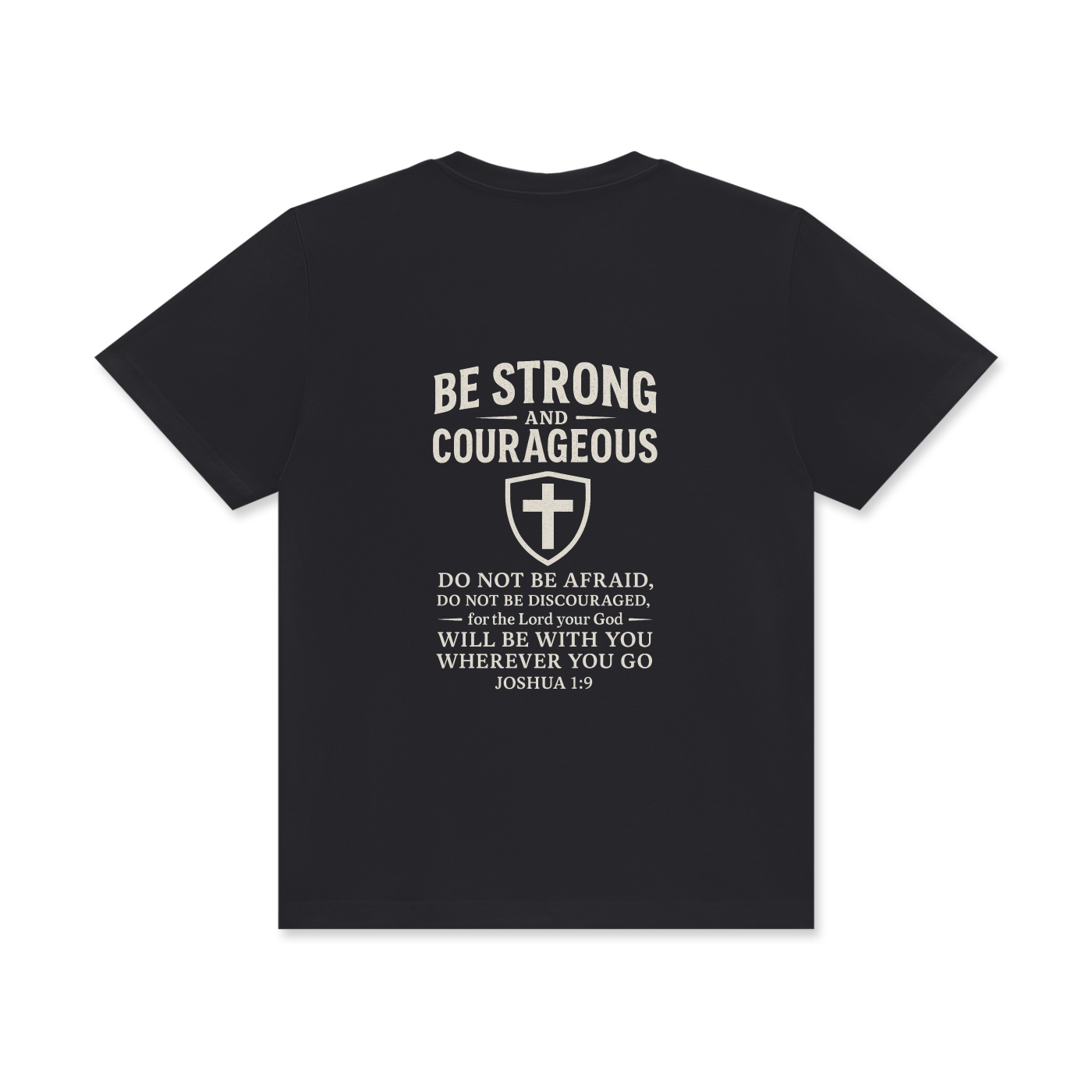 'Joshua 1:9' Unisex Classic Crew Neck Cotton T-Shirt