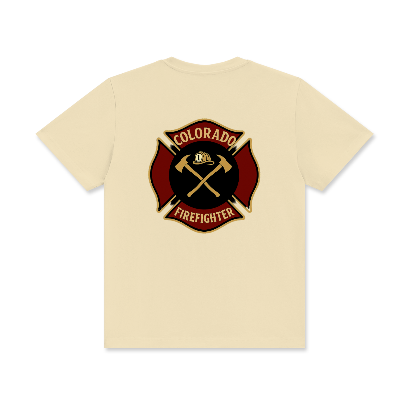 'Colorado Firefighter' Unisex Classic Crew Neck Cotton T-Shirt