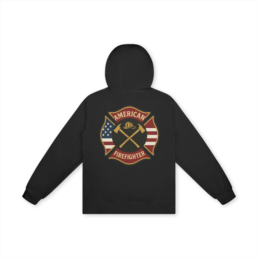 'American Firefighter' Unisex Basic 100% Cotton Hoodie