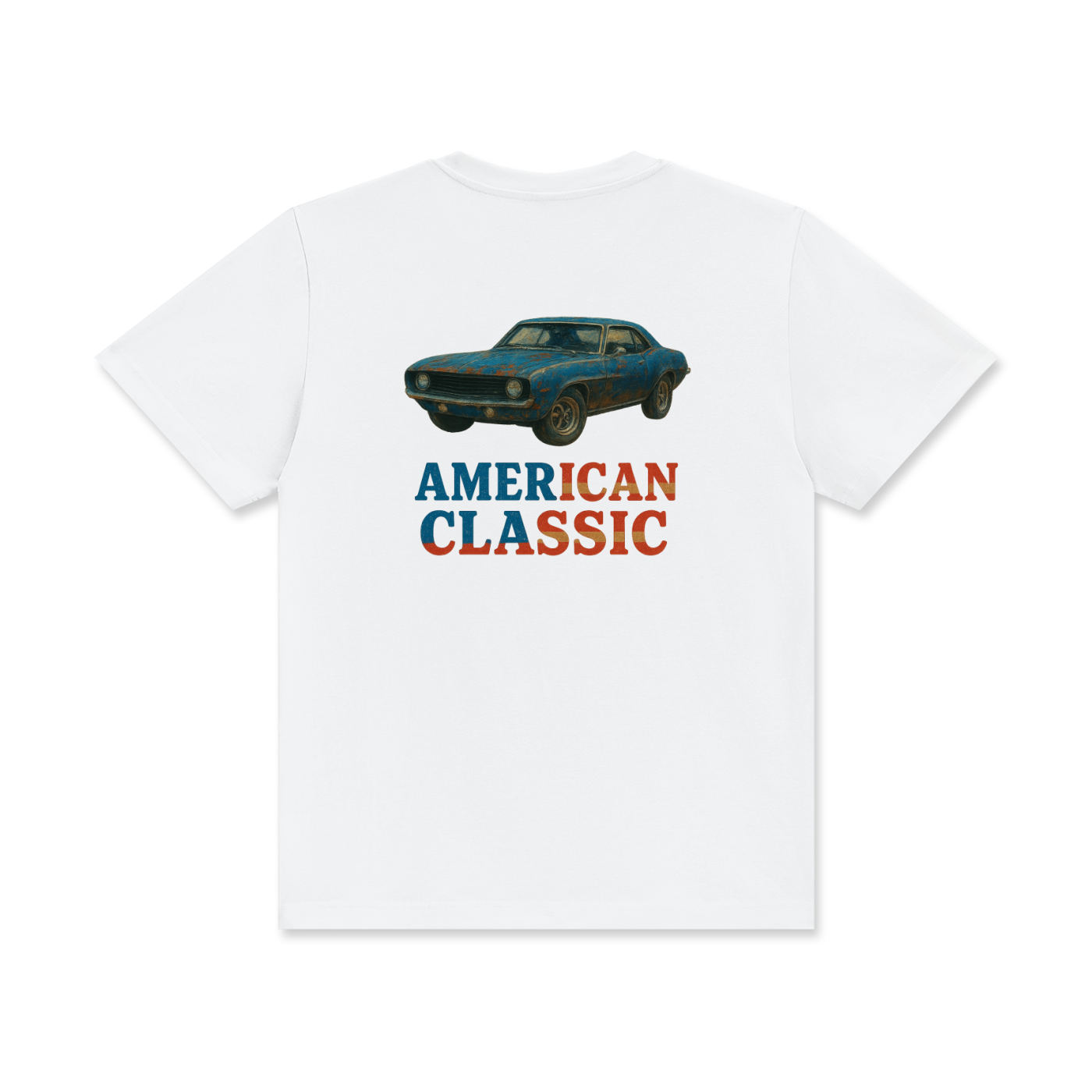 'American Classic' Unisex Classic Crew Neck Cotton T-Shirt