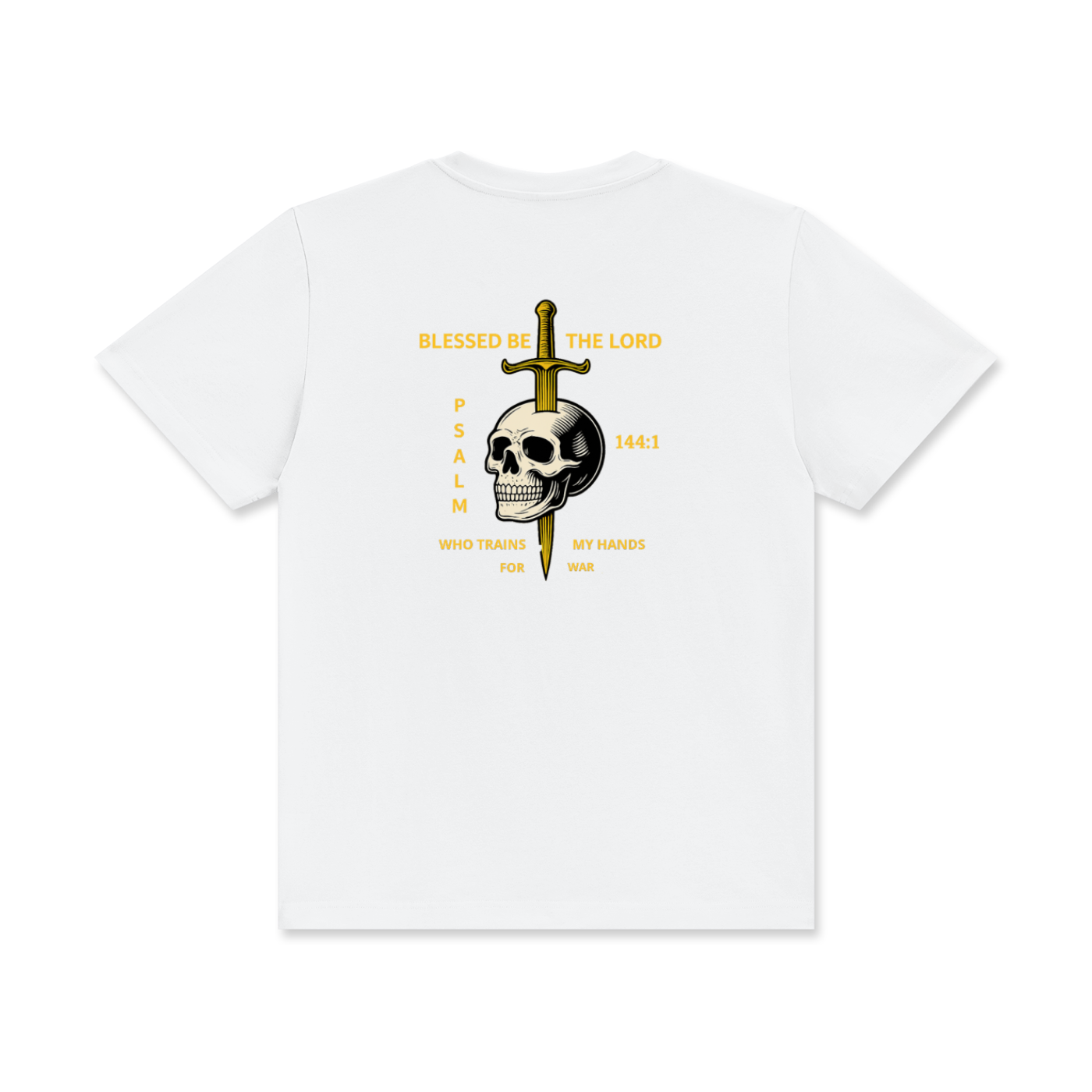 'Psalm 144:1' Unisex Classic Crew Neck Cotton T-Shirt