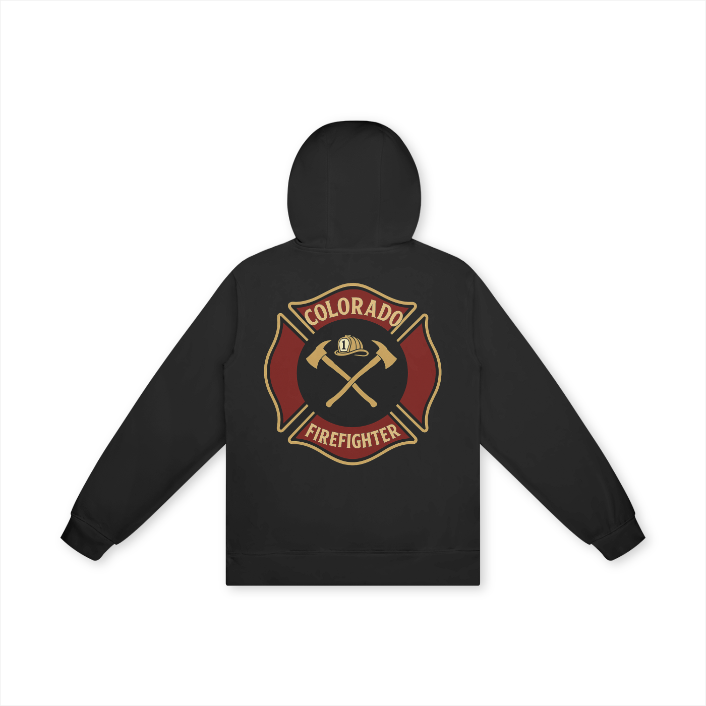 'Colorado Firefighter' Unisex Basic 100% Cotton Hoodie