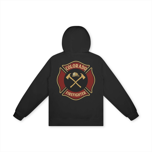 'Colorado Firefighter' Unisex Basic 100% Cotton Hoodie