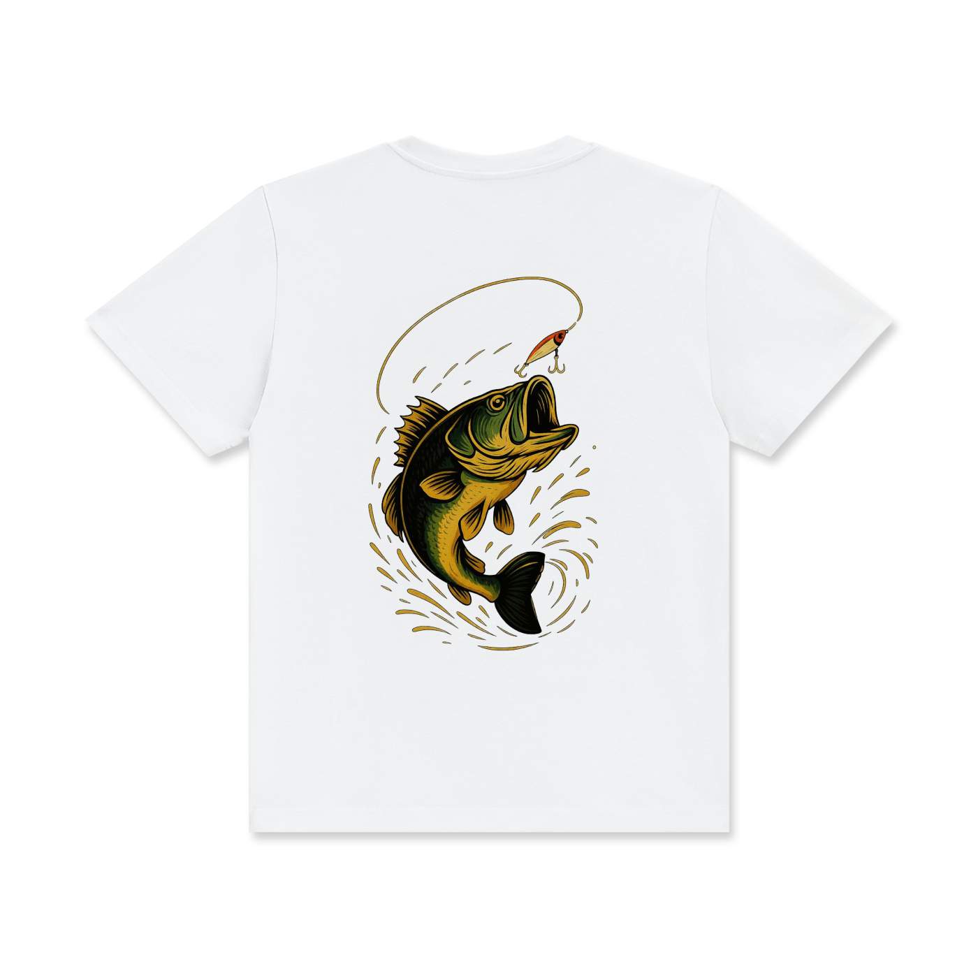 'Fishing' Unisex Classic Crew Neck Cotton T-Shirt