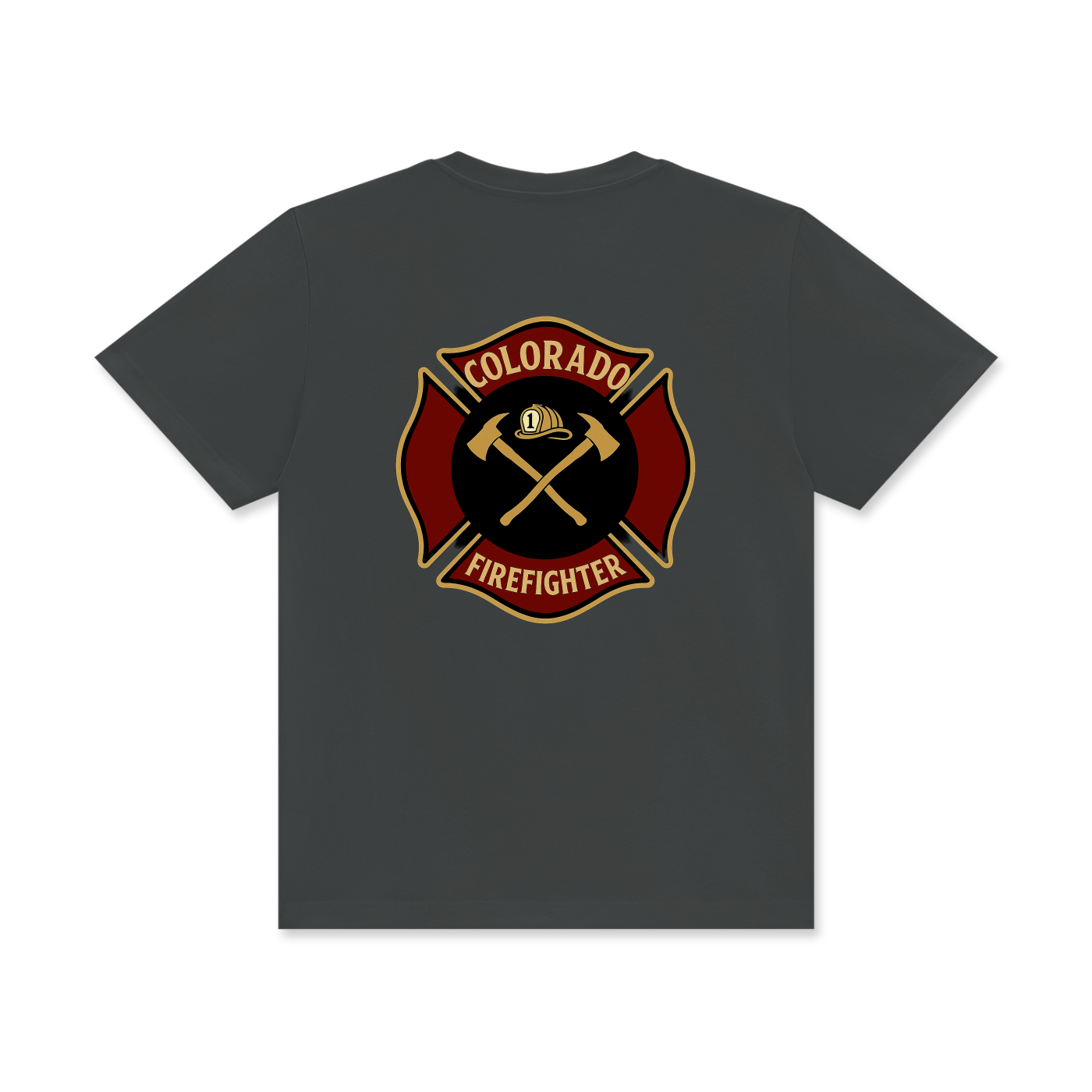 'Colorado Firefighter' Unisex Classic Crew Neck Cotton T-Shirt