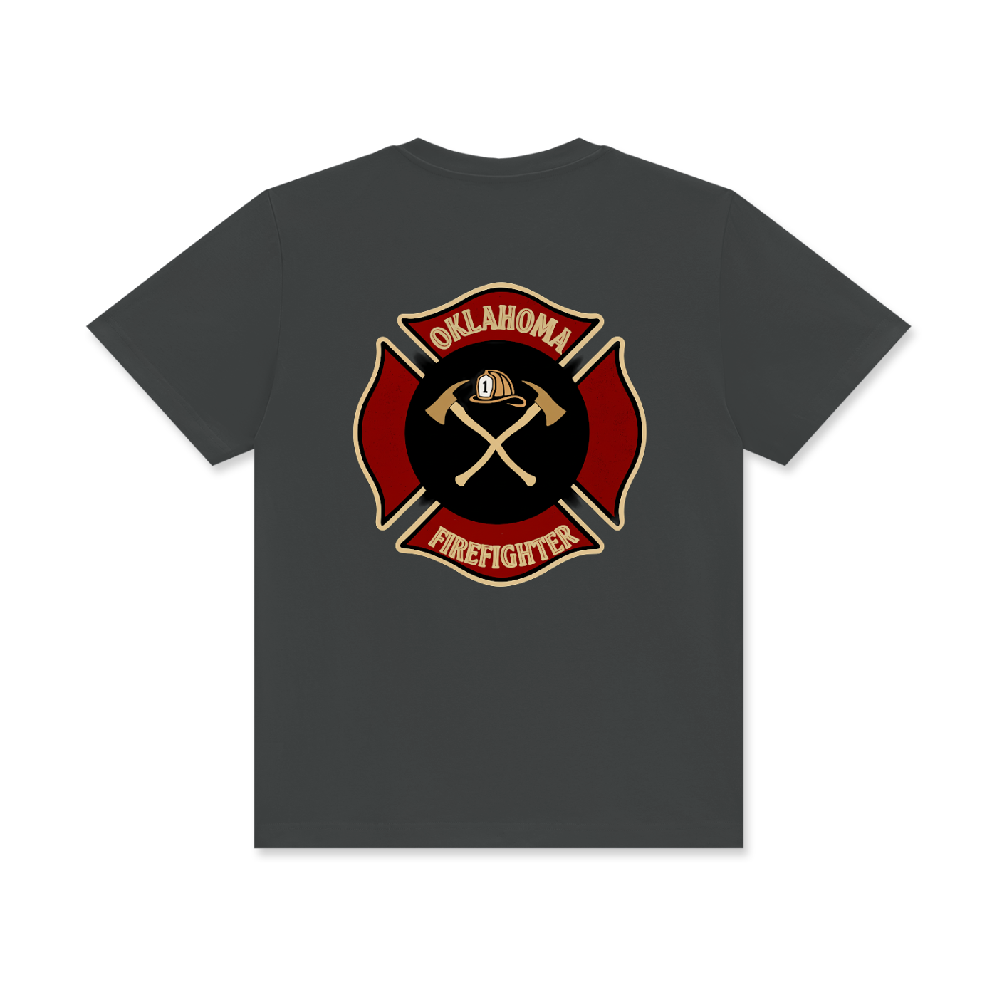'Oklahoma Firefighter' Unisex Classic Crew Neck Cotton T-Shirt