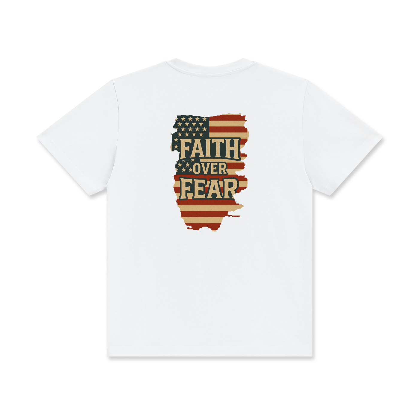 'Faith over fear' Unisex Classic Crew Neck Cotton T-Shirt