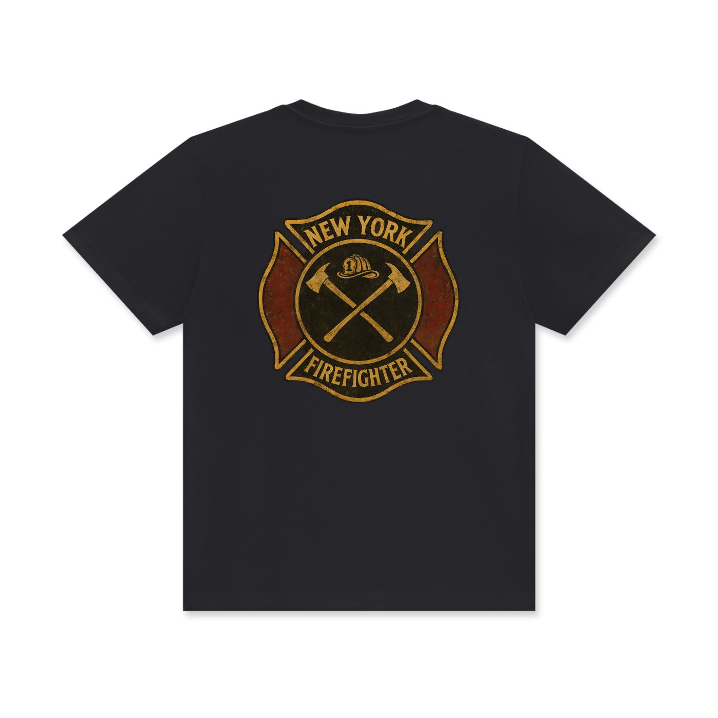 'New York Firefighter' Unisex Classic Crew Neck Cotton T-Shirt