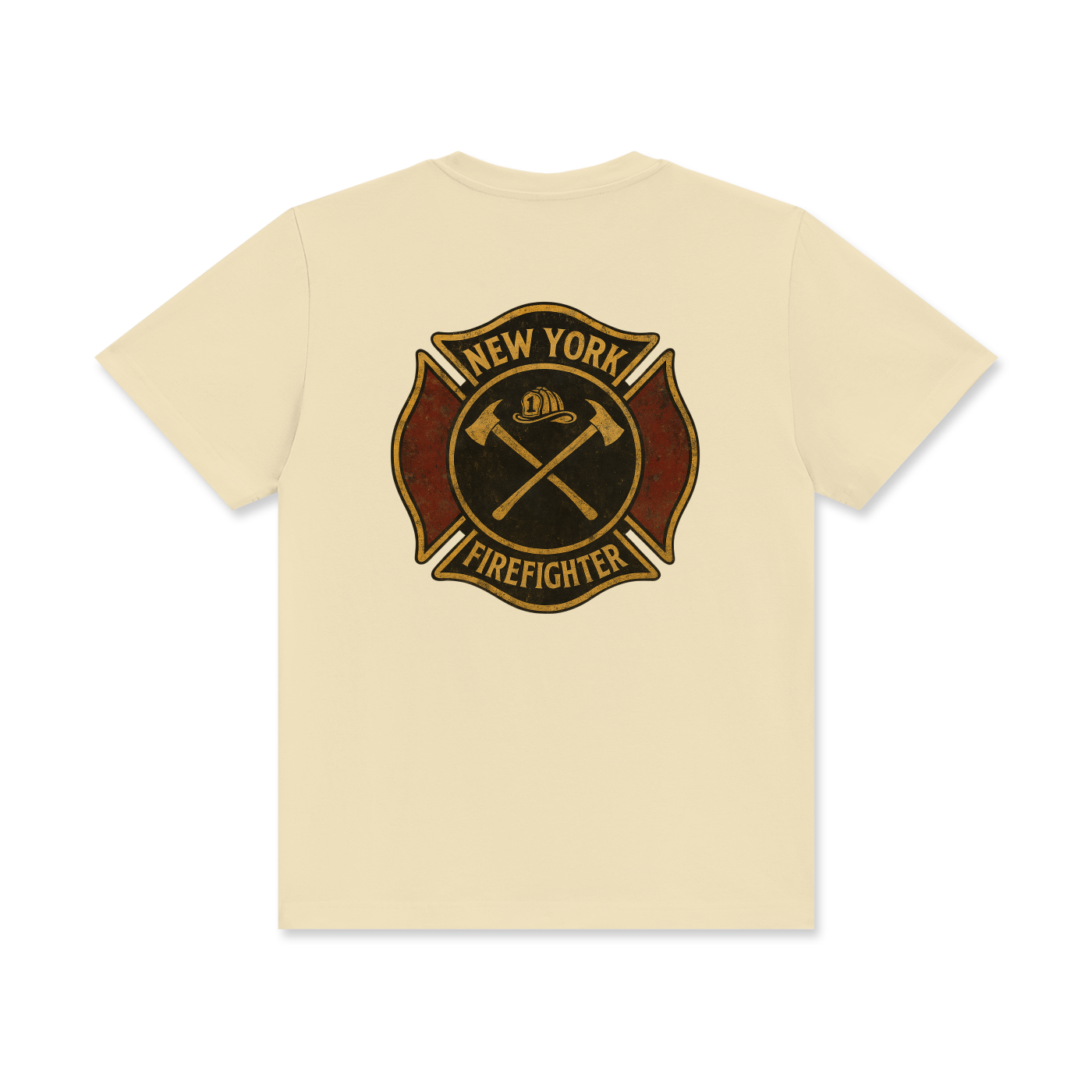 'New York Firefighter' Unisex Classic Crew Neck Cotton T-Shirt