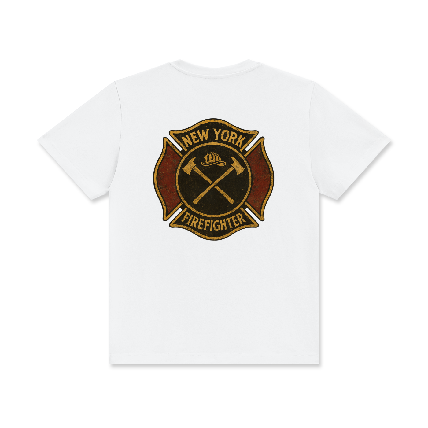 'New York Firefighter' Unisex Classic Crew Neck Cotton T-Shirt