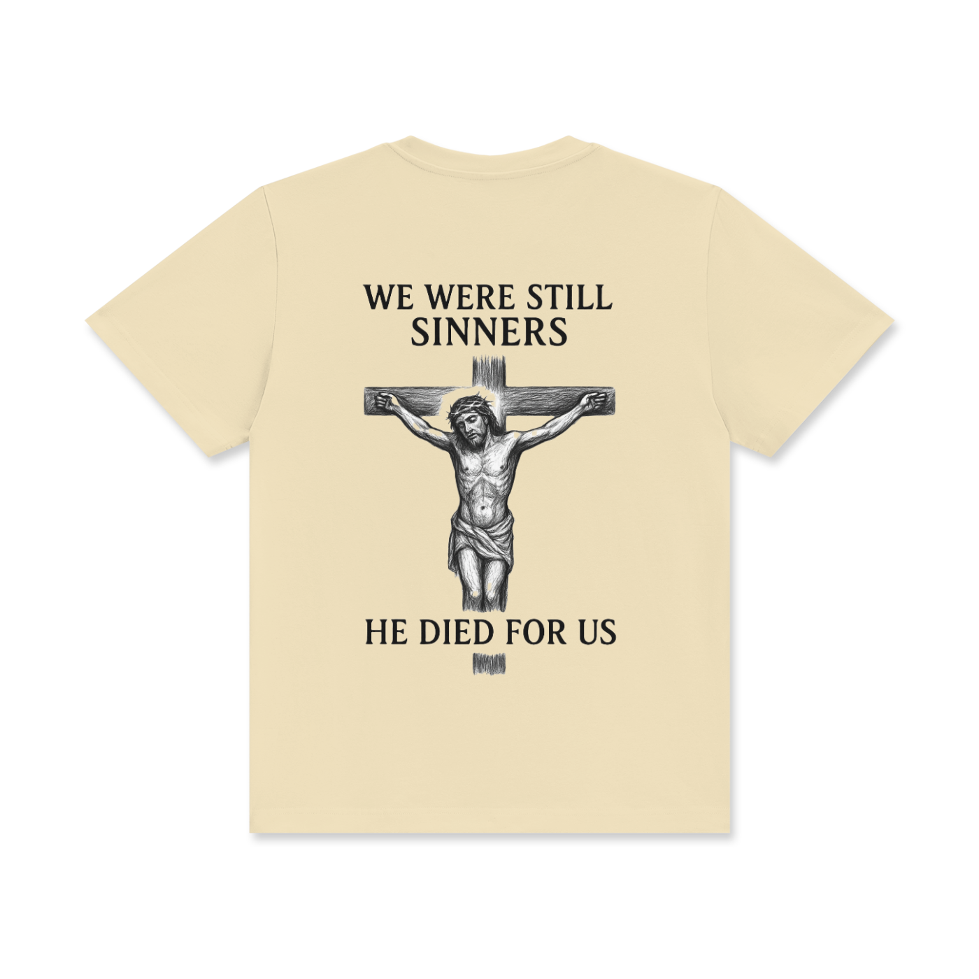 'We were still sinners' Unisex Classic Crew Neck Cotton T-Shirt