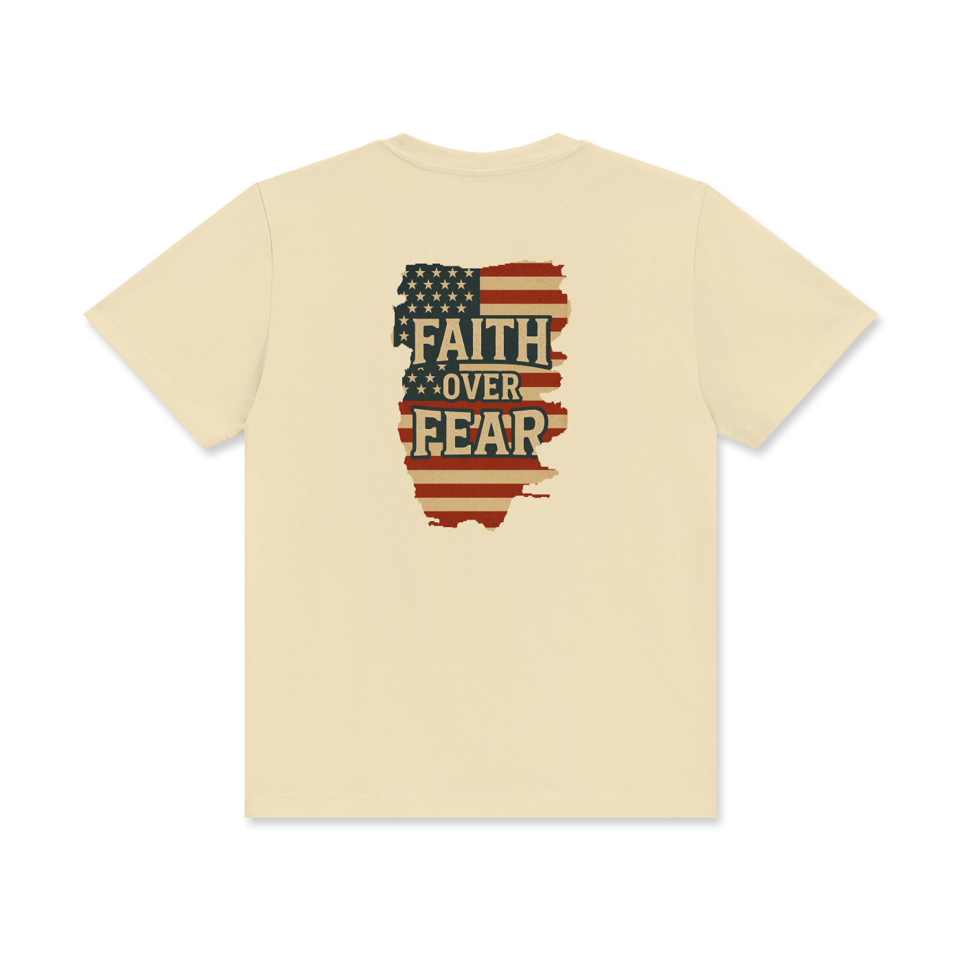 'Faith over fear' Unisex Classic Crew Neck Cotton T-Shirt