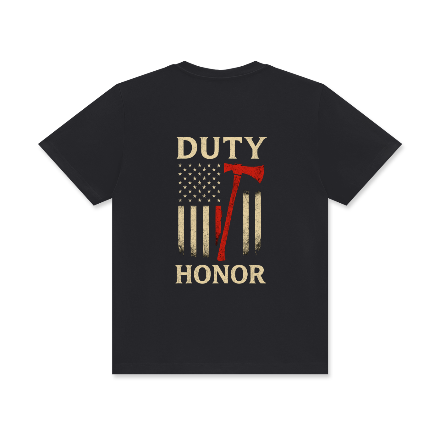 'Thin red line' Unisex Classic Crew Neck Cotton T-Shirt