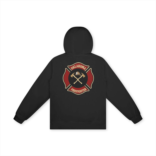 'Oklahoma Firefighter' Unisex Basic 100% Cotton Hoodie