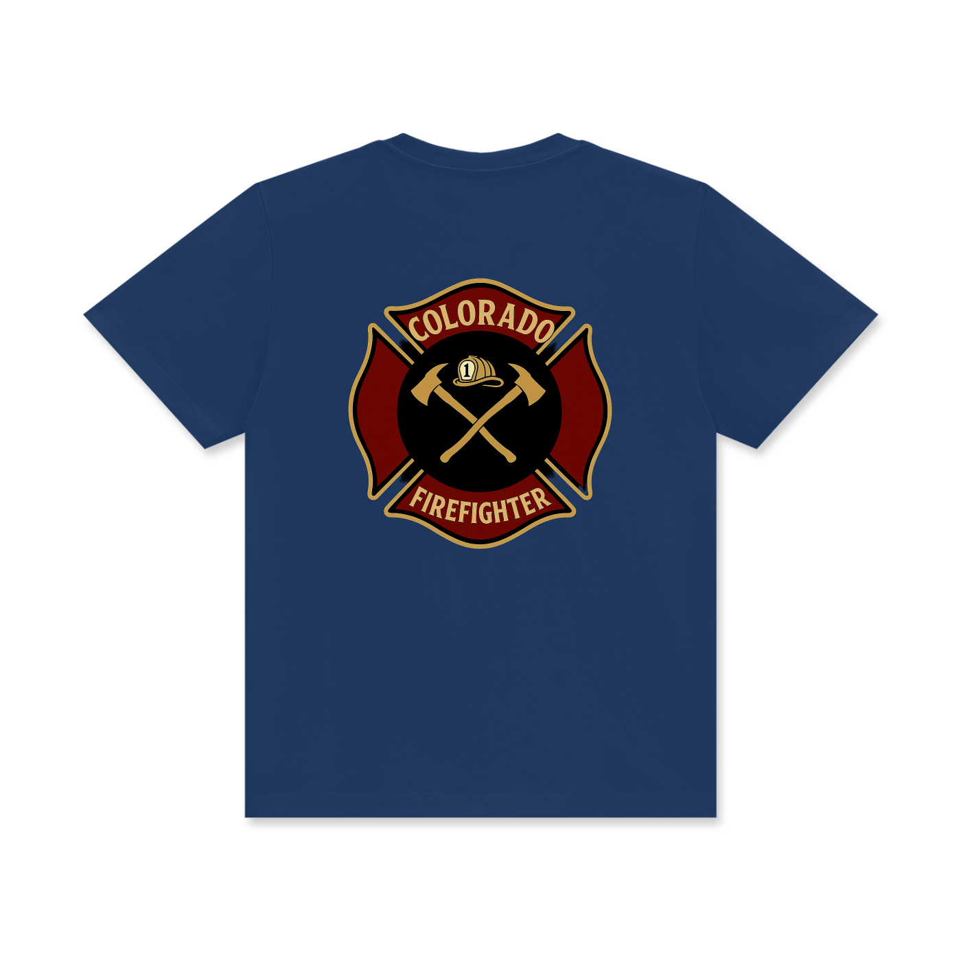 'Colorado Firefighter' Unisex Classic Crew Neck Cotton T-Shirt