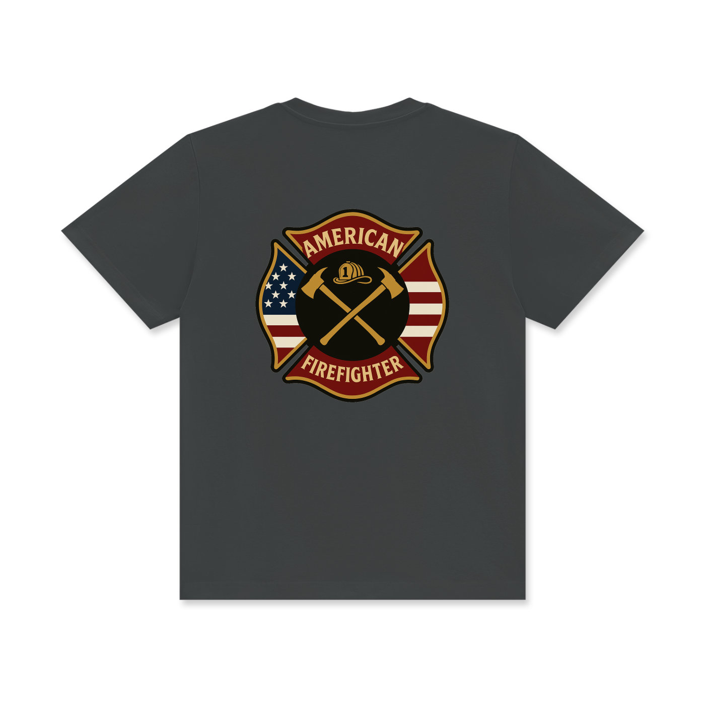 'American Firefighter' Unisex Classic Crew Neck Cotton T-Shirt