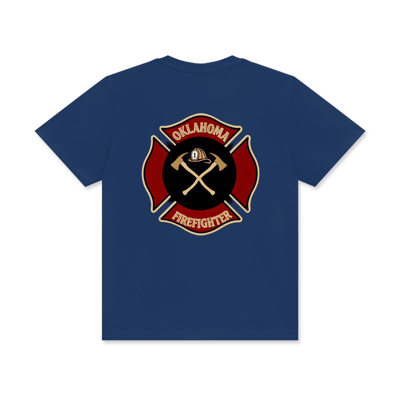 'Oklahoma Firefighter' Unisex Classic Crew Neck Cotton T-Shirt