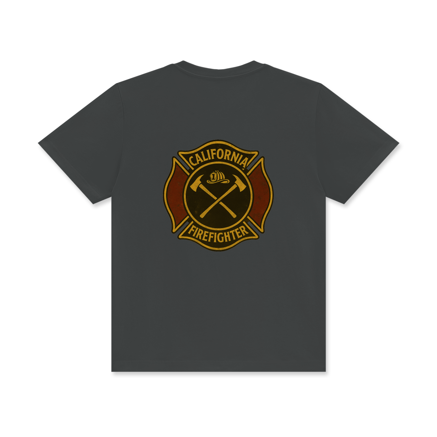 'California Firefighter' Unisex Classic Crew Neck Cotton T-Shirt