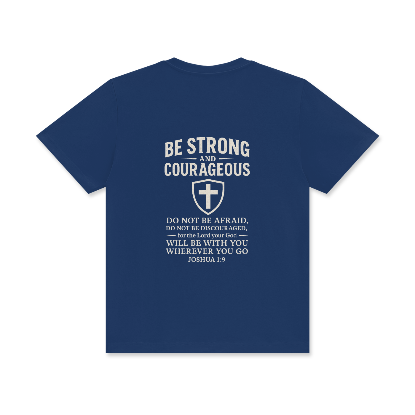 'Joshua 1:9' Unisex Classic Crew Neck Cotton T-Shirt