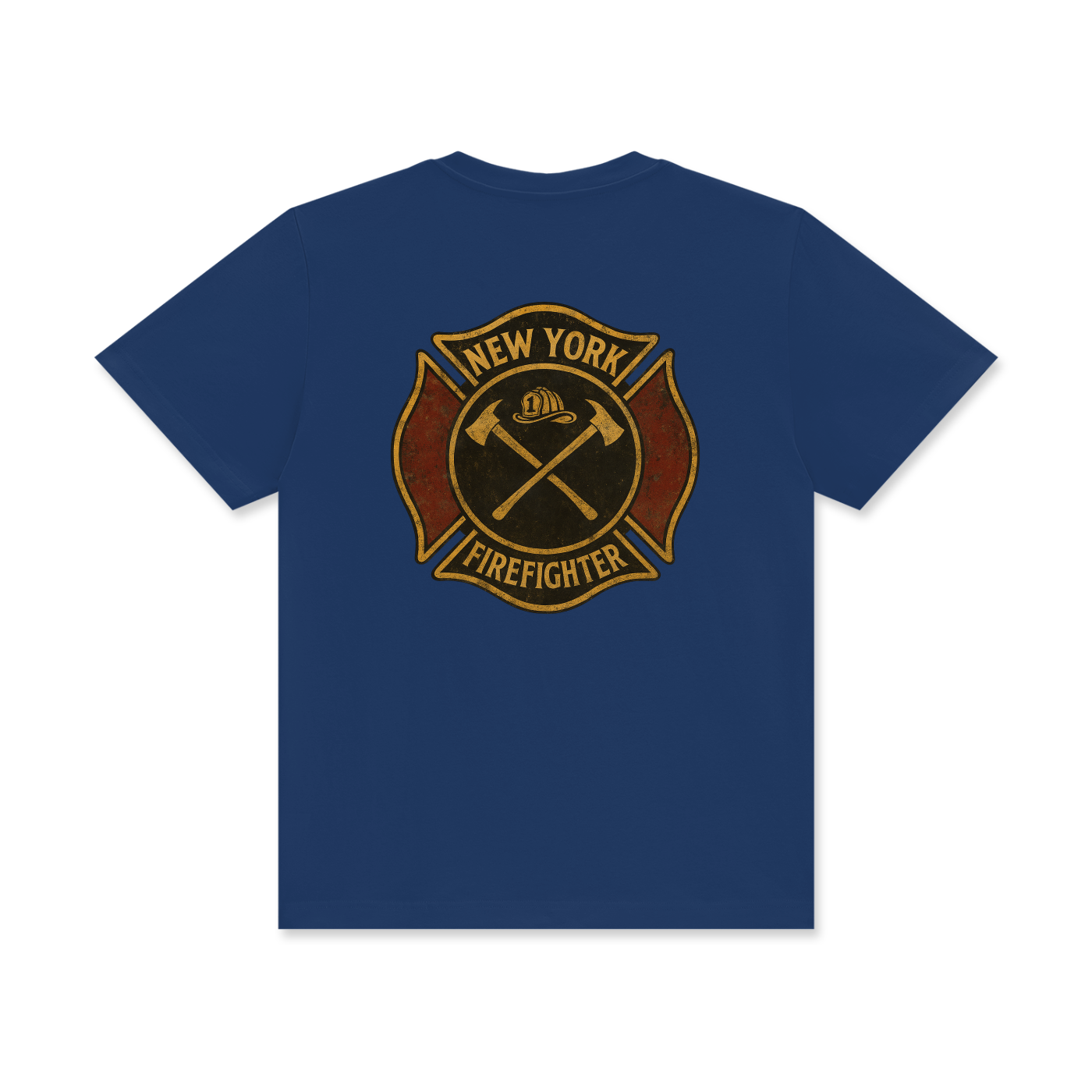 'New York Firefighter' Unisex Classic Crew Neck Cotton T-Shirt