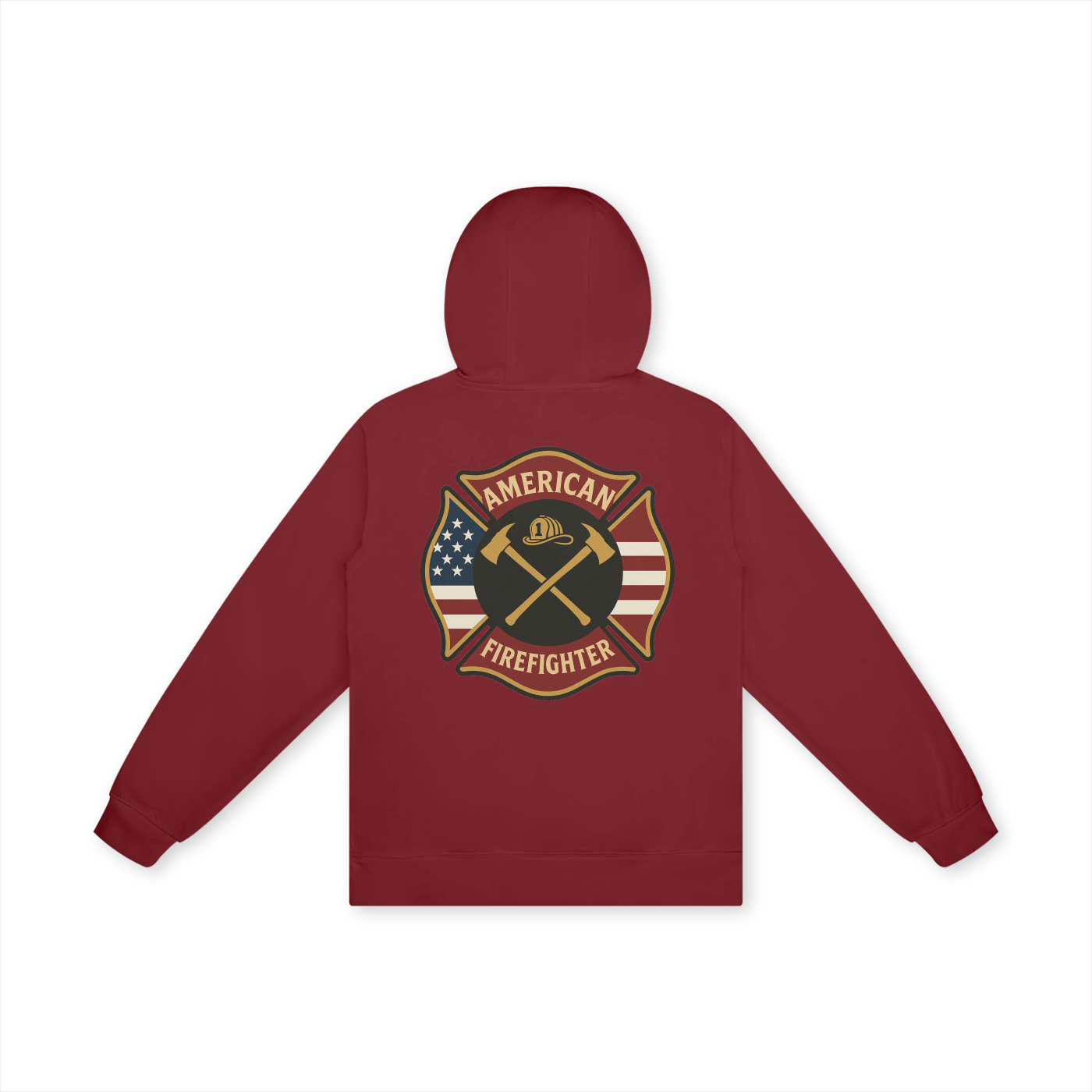 'American Firefighter' Unisex Basic 100% Cotton Hoodie