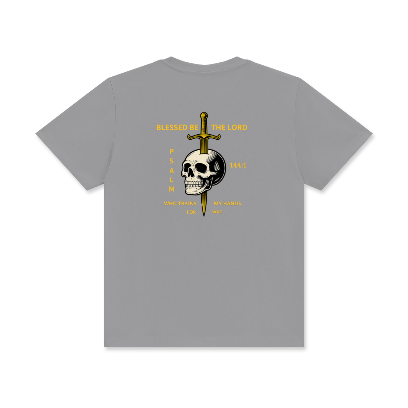 'Psalm 144:1' Unisex Classic Crew Neck Cotton T-Shirt