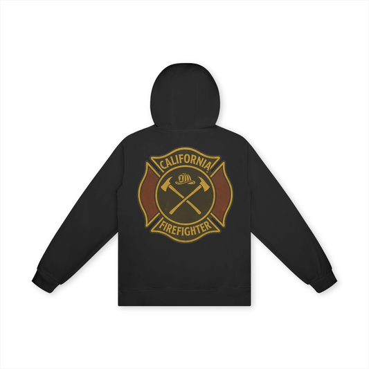 'California Firefighter' Unisex Basic 100% Cotton Hoodie