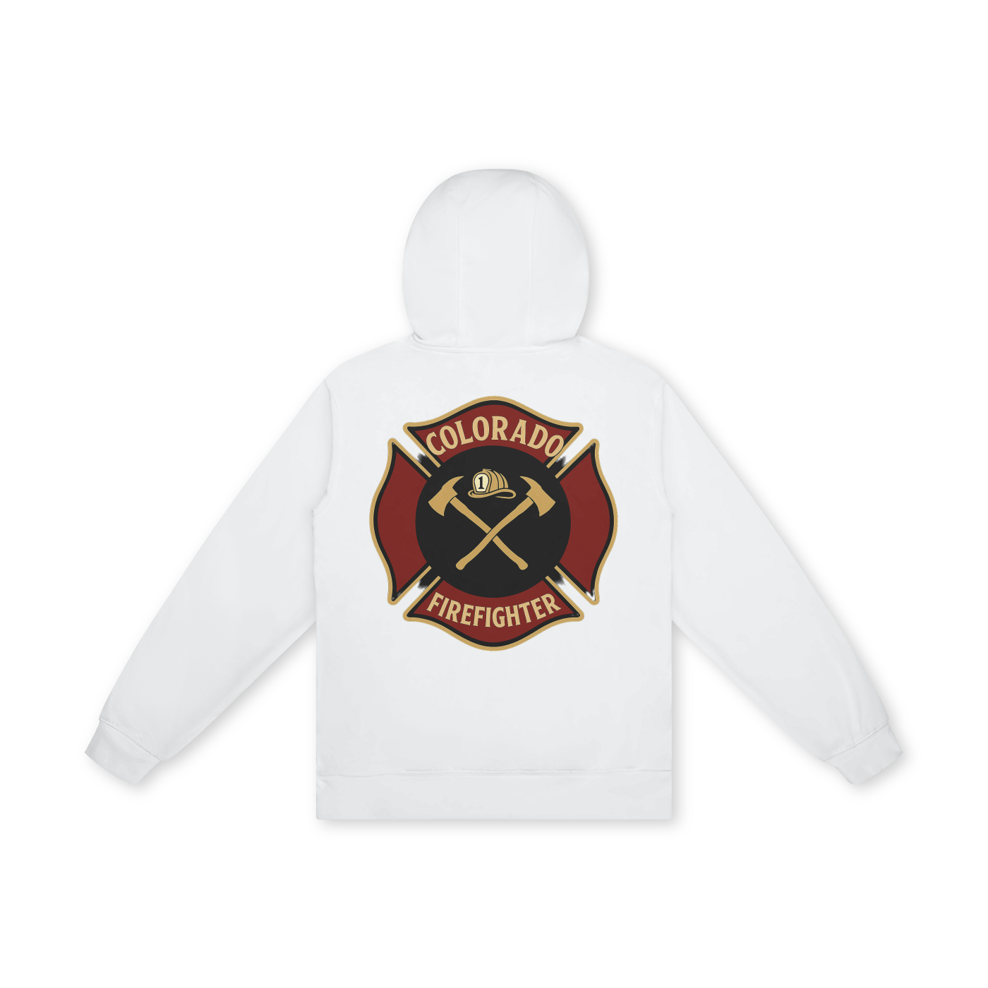 'Colorado Firefighter' Unisex Basic 100% Cotton Hoodie