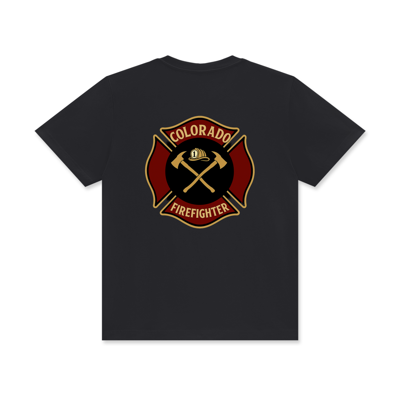 'Colorado Firefighter' Unisex Classic Crew Neck Cotton T-Shirt