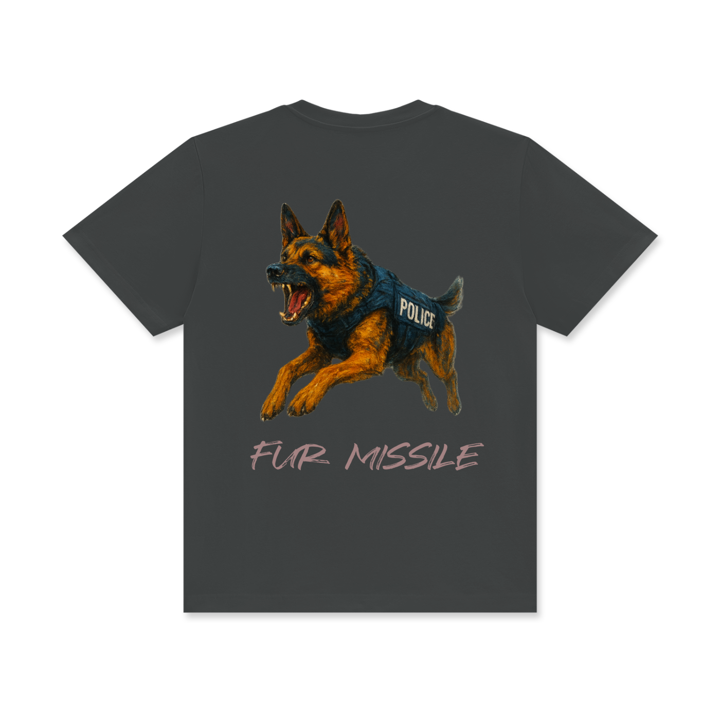 'Fur Missile' Unisex Classic Crew Neck Cotton T-Shirt