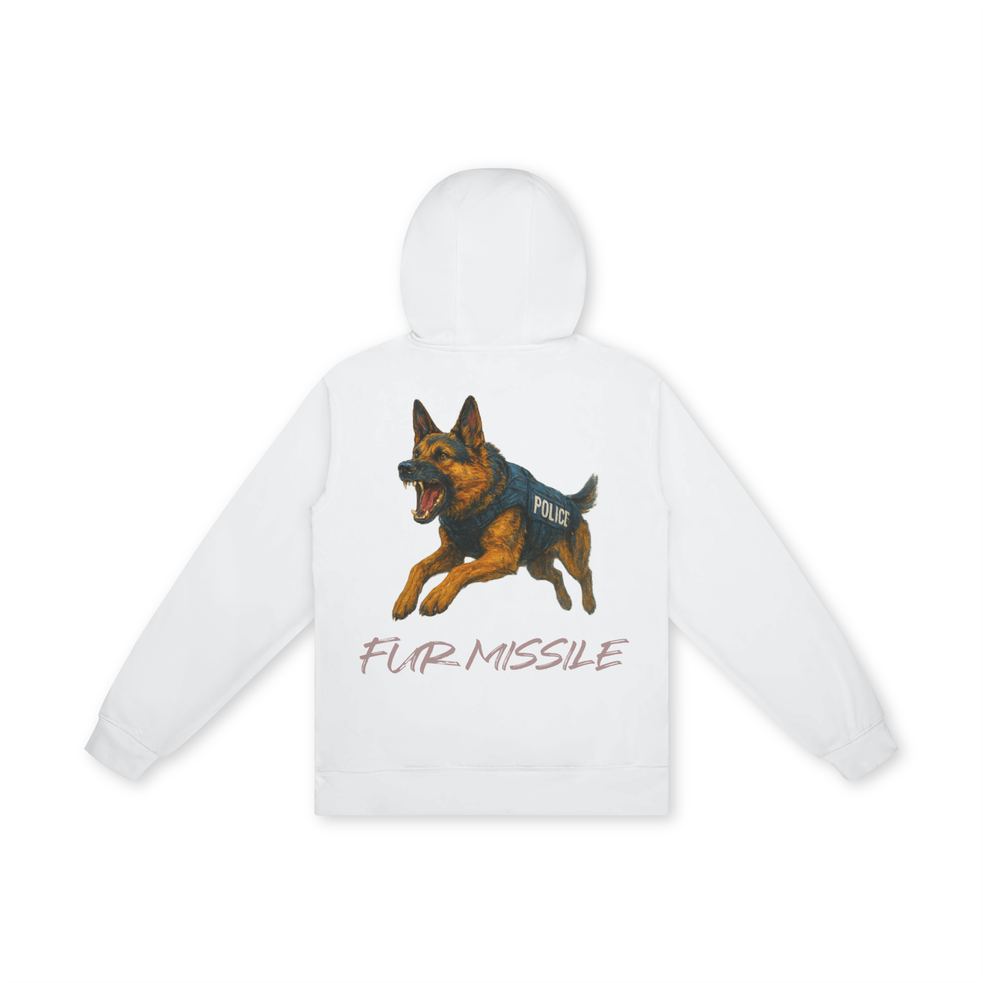 'Fur Missile' Unisex Basic 100% Cotton Hoodie
