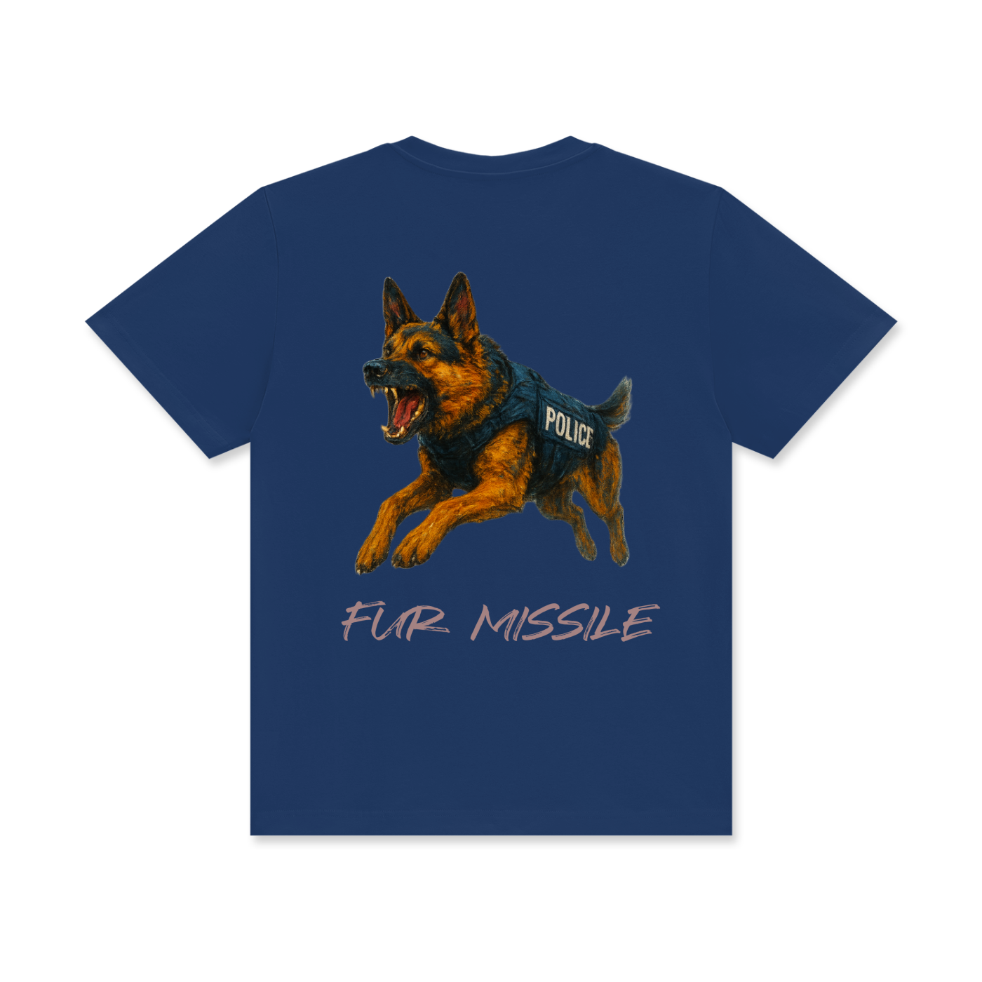 'Fur Missile' Unisex Classic Crew Neck Cotton T-Shirt