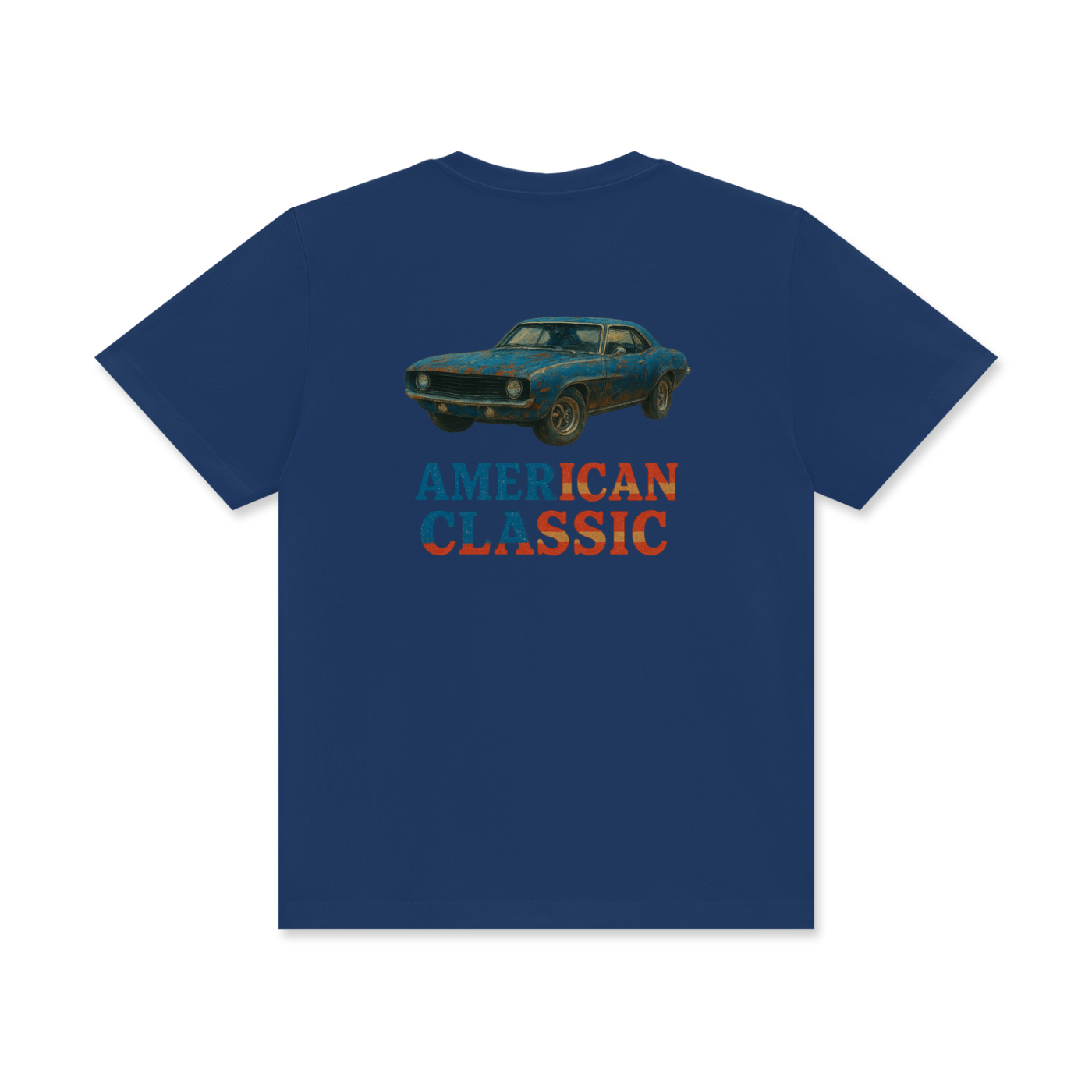 'American Classic' Unisex Classic Crew Neck Cotton T-Shirt