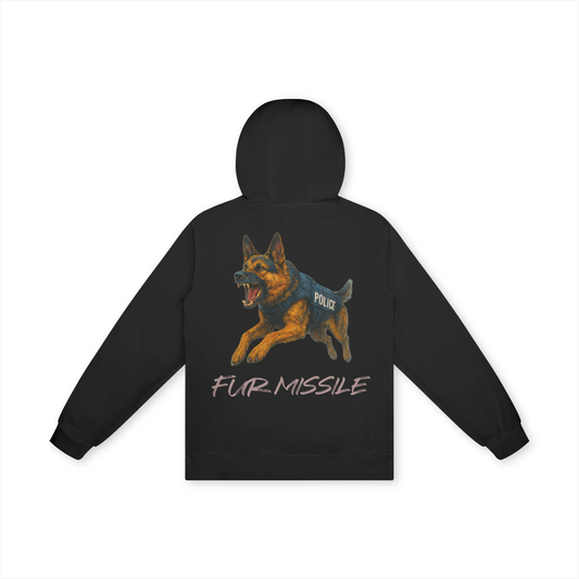 'Fur Missile' Unisex Basic 100% Cotton Hoodie
