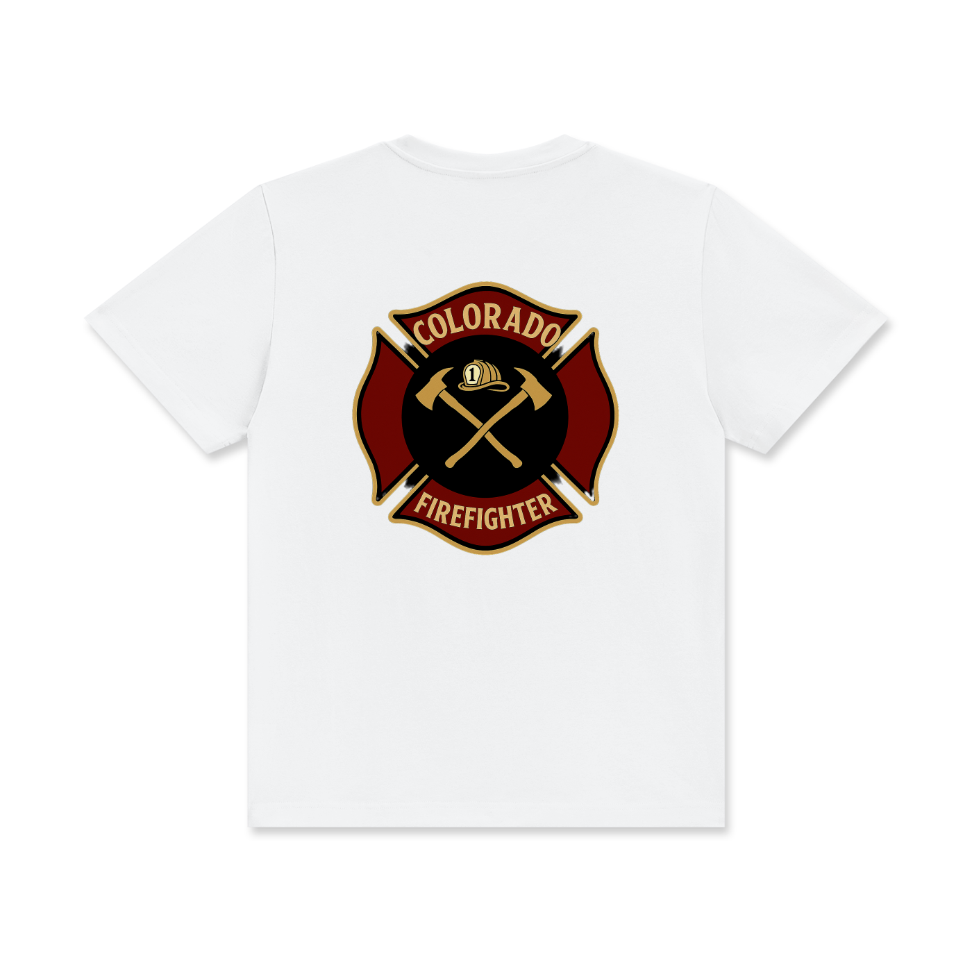 'Colorado Firefighter' Unisex Classic Crew Neck Cotton T-Shirt