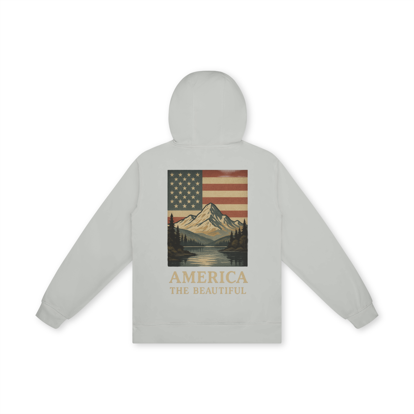 'America the Beautiful' Unisex Basic 100% Cotton Hoodie