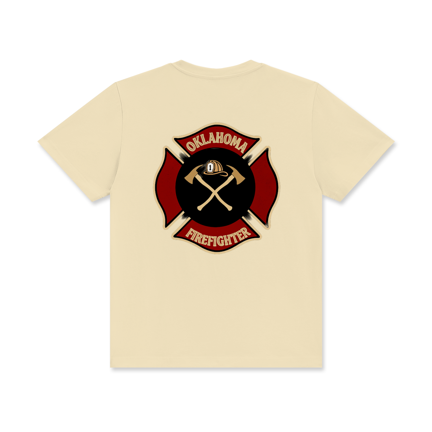 'Oklahoma Firefighter' Unisex Classic Crew Neck Cotton T-Shirt