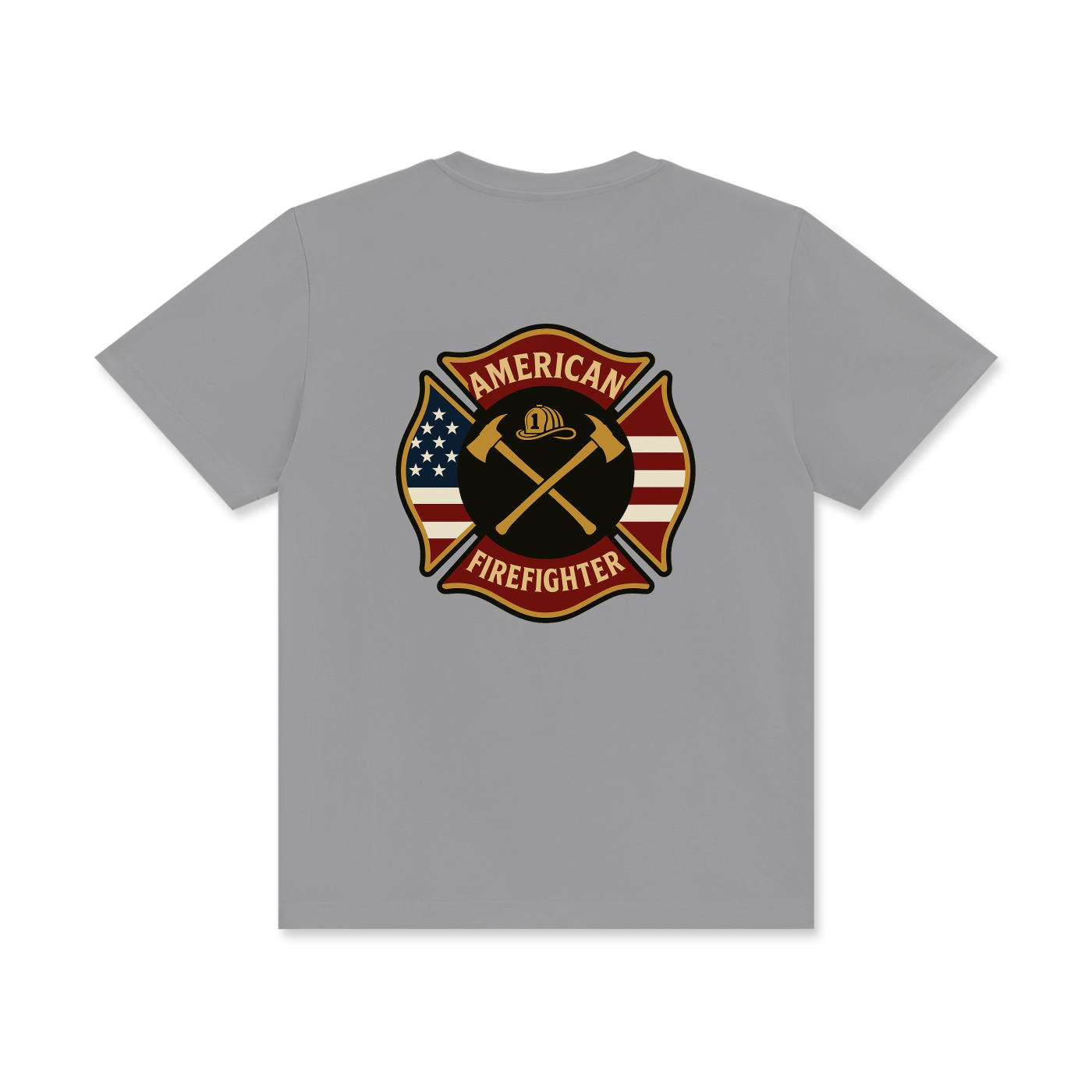 'American Firefighter' Unisex Classic Crew Neck Cotton T-Shirt