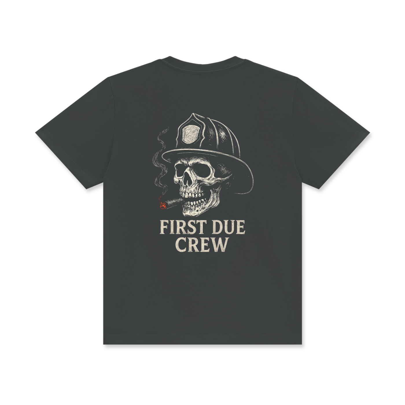 'First Due' Unisex Classic Crew Neck Cotton T-Shirt