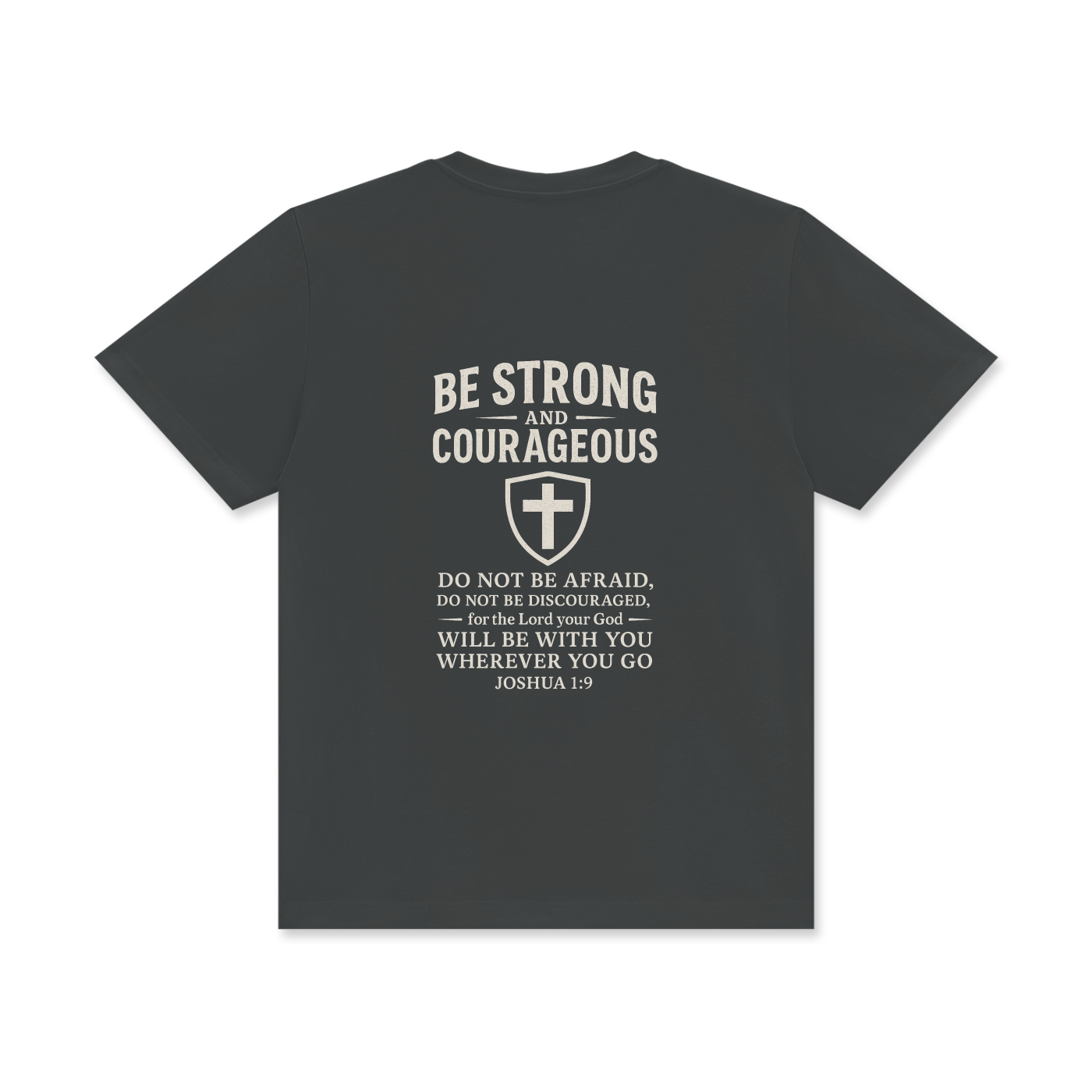 'Joshua 1:9' Unisex Classic Crew Neck Cotton T-Shirt