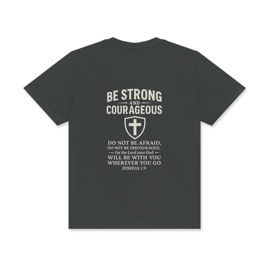 'Joshua 1:9' Unisex Classic Crew Neck Cotton T-Shirt