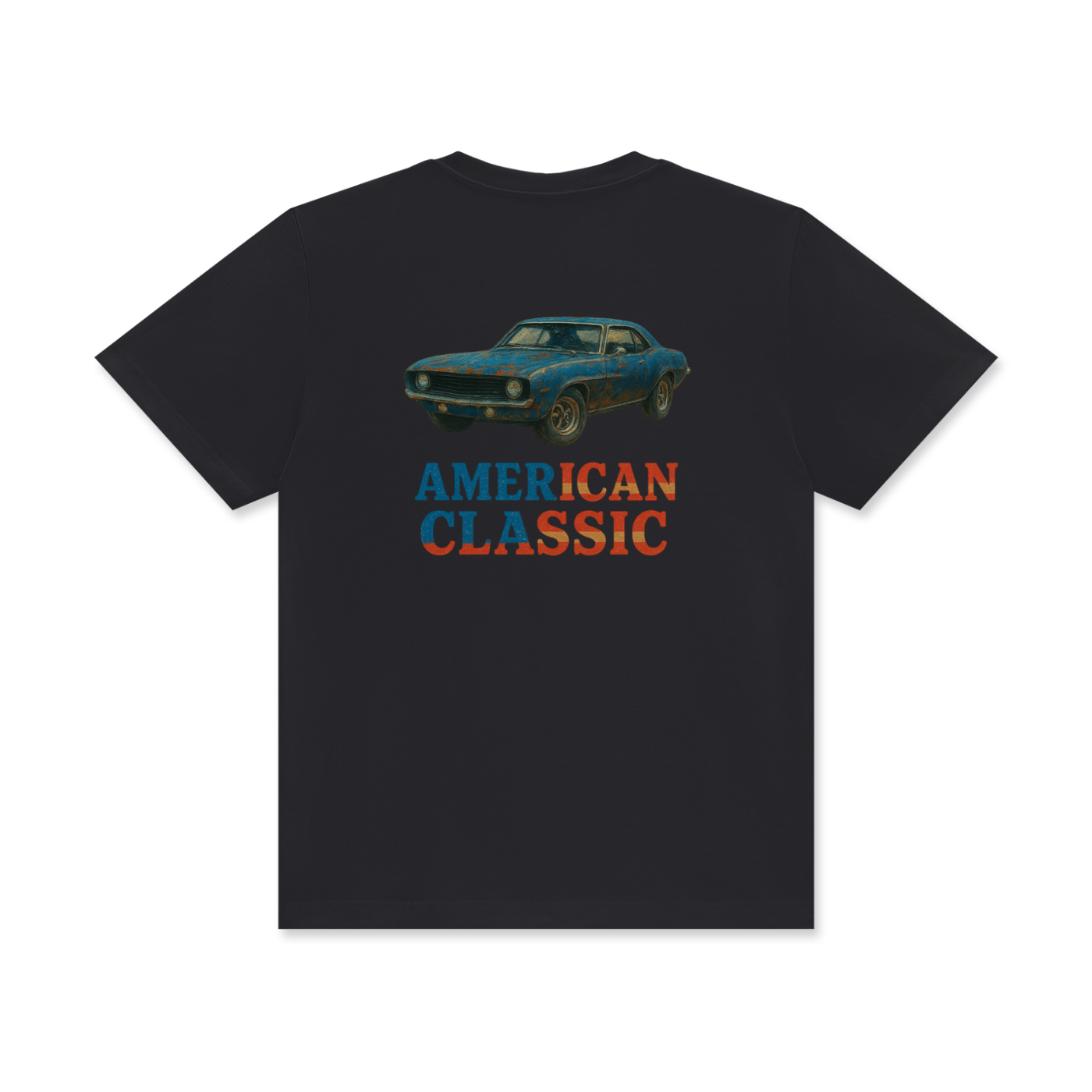 'American Classic' Unisex Classic Crew Neck Cotton T-Shirt