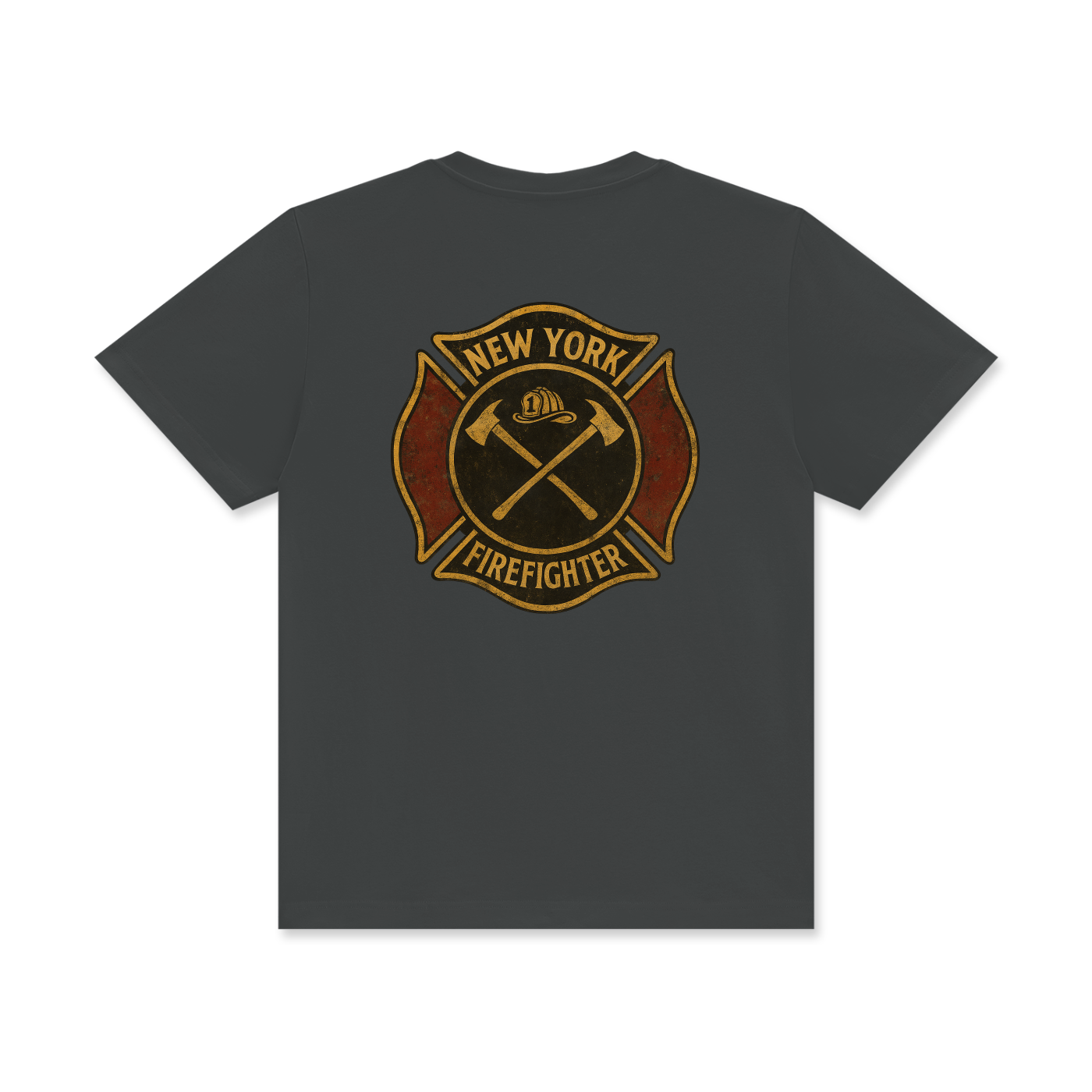 'New York Firefighter' Unisex Classic Crew Neck Cotton T-Shirt