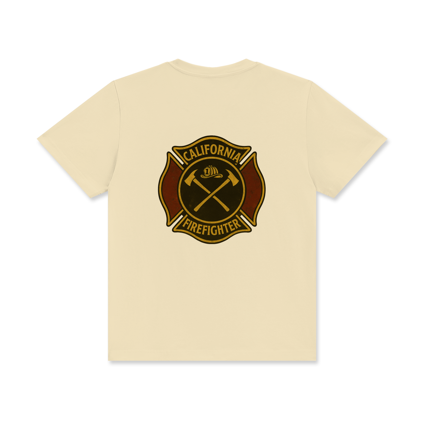 'California Firefighter' Unisex Classic Crew Neck Cotton T-Shirt