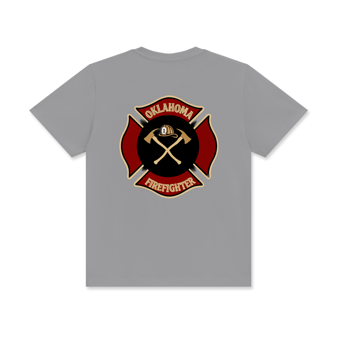'Oklahoma Firefighter' Unisex Classic Crew Neck Cotton T-Shirt