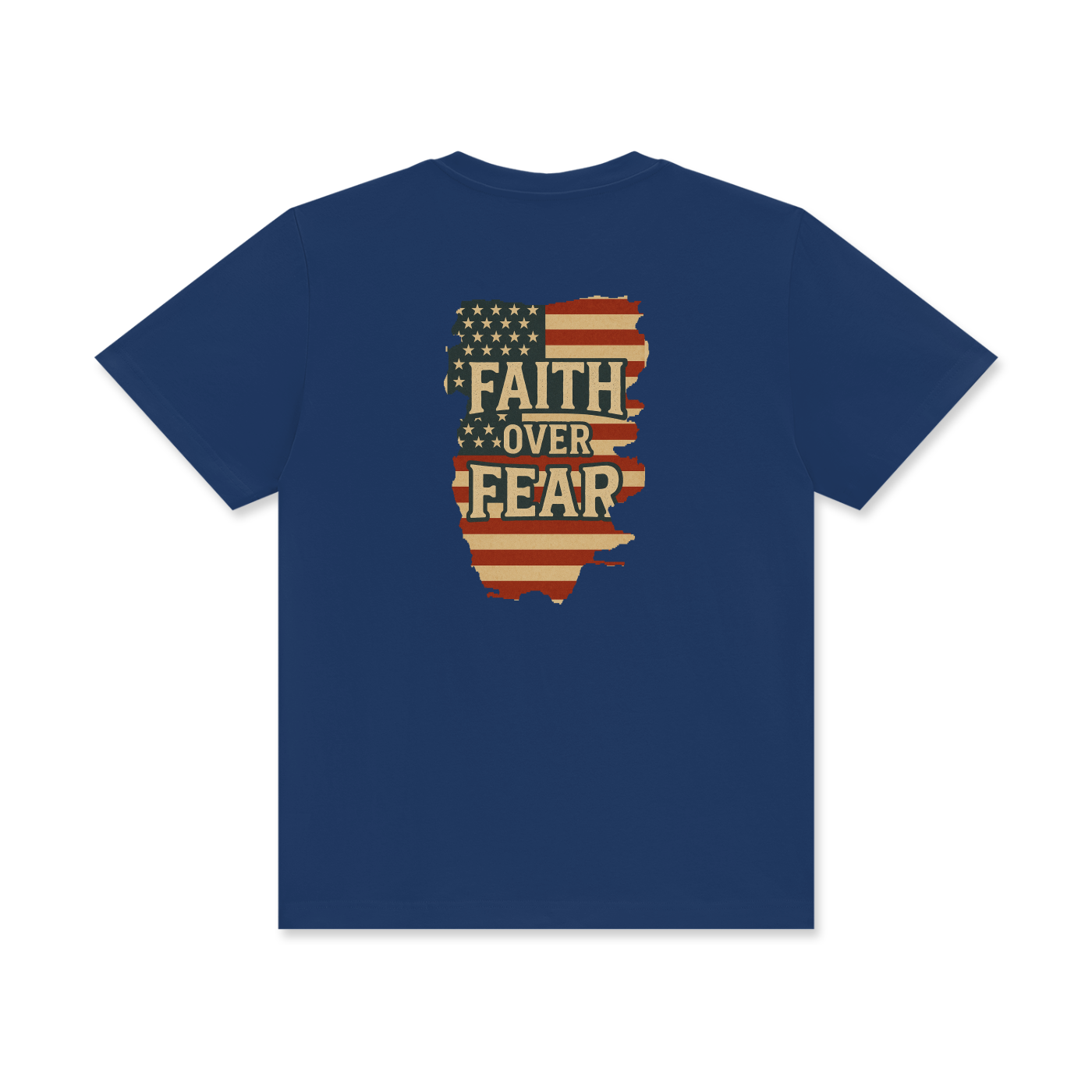 'Faith over fear' Unisex Classic Crew Neck Cotton T-Shirt