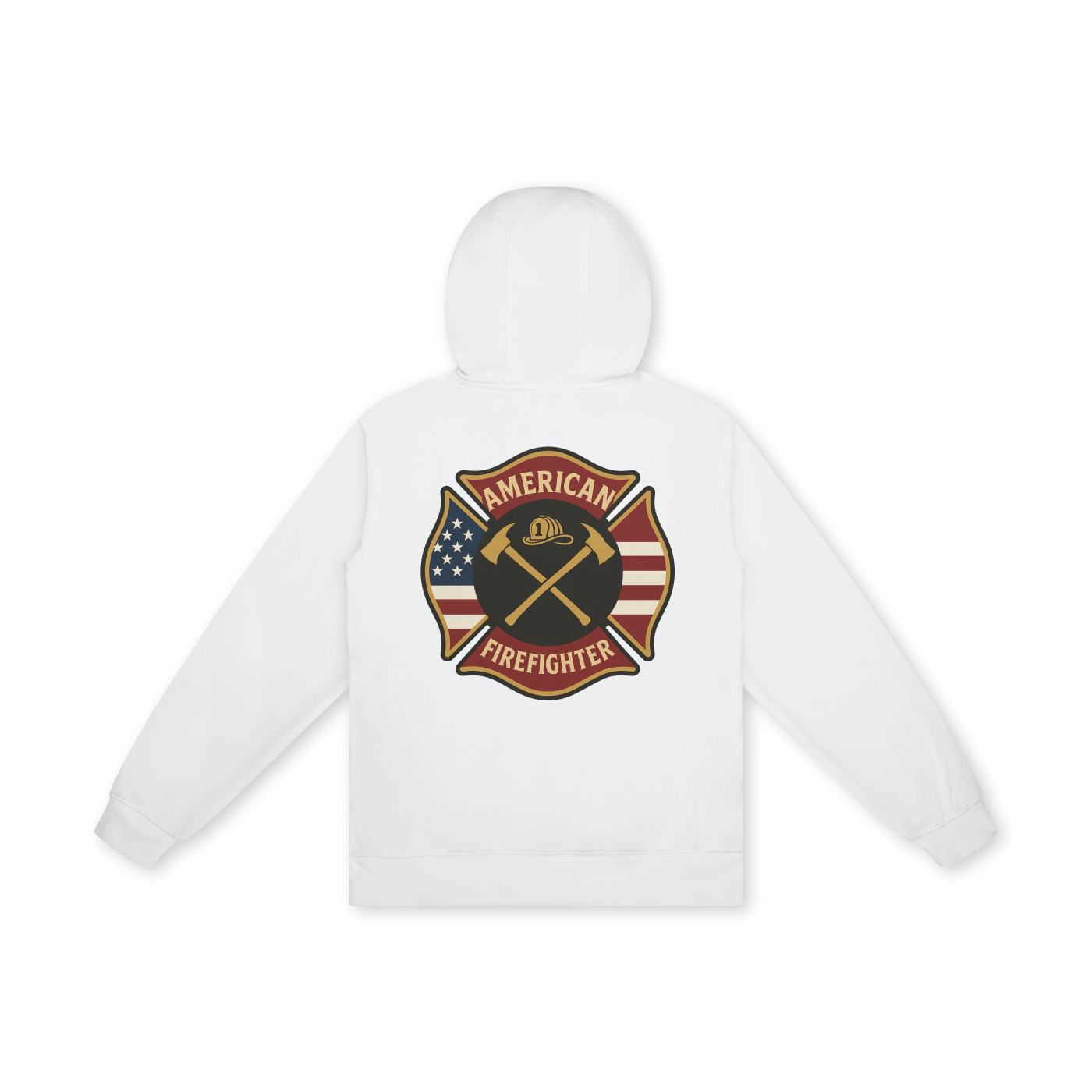 'American Firefighter' Unisex Basic 100% Cotton Hoodie