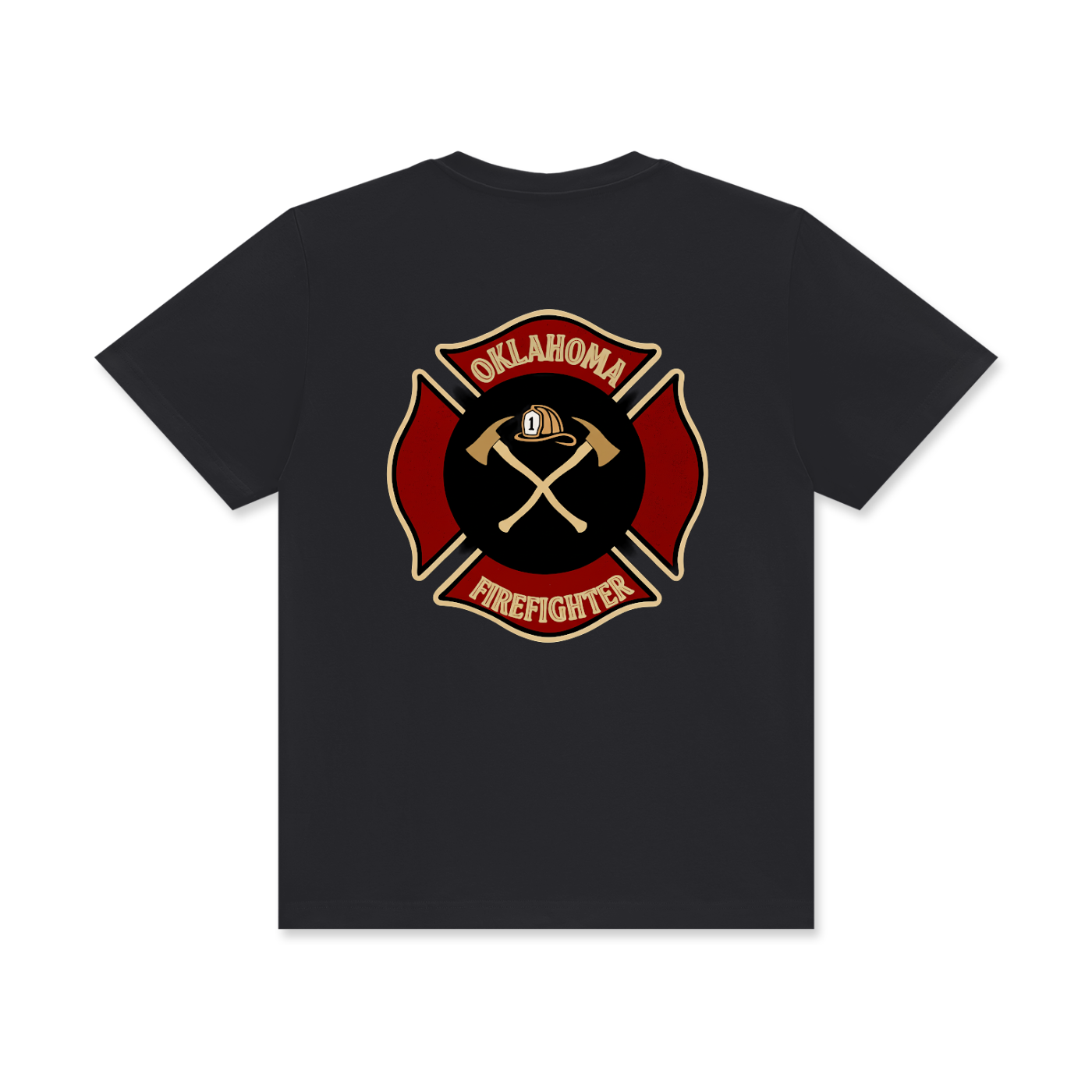 'Oklahoma Firefighter' Unisex Classic Crew Neck Cotton T-Shirt
