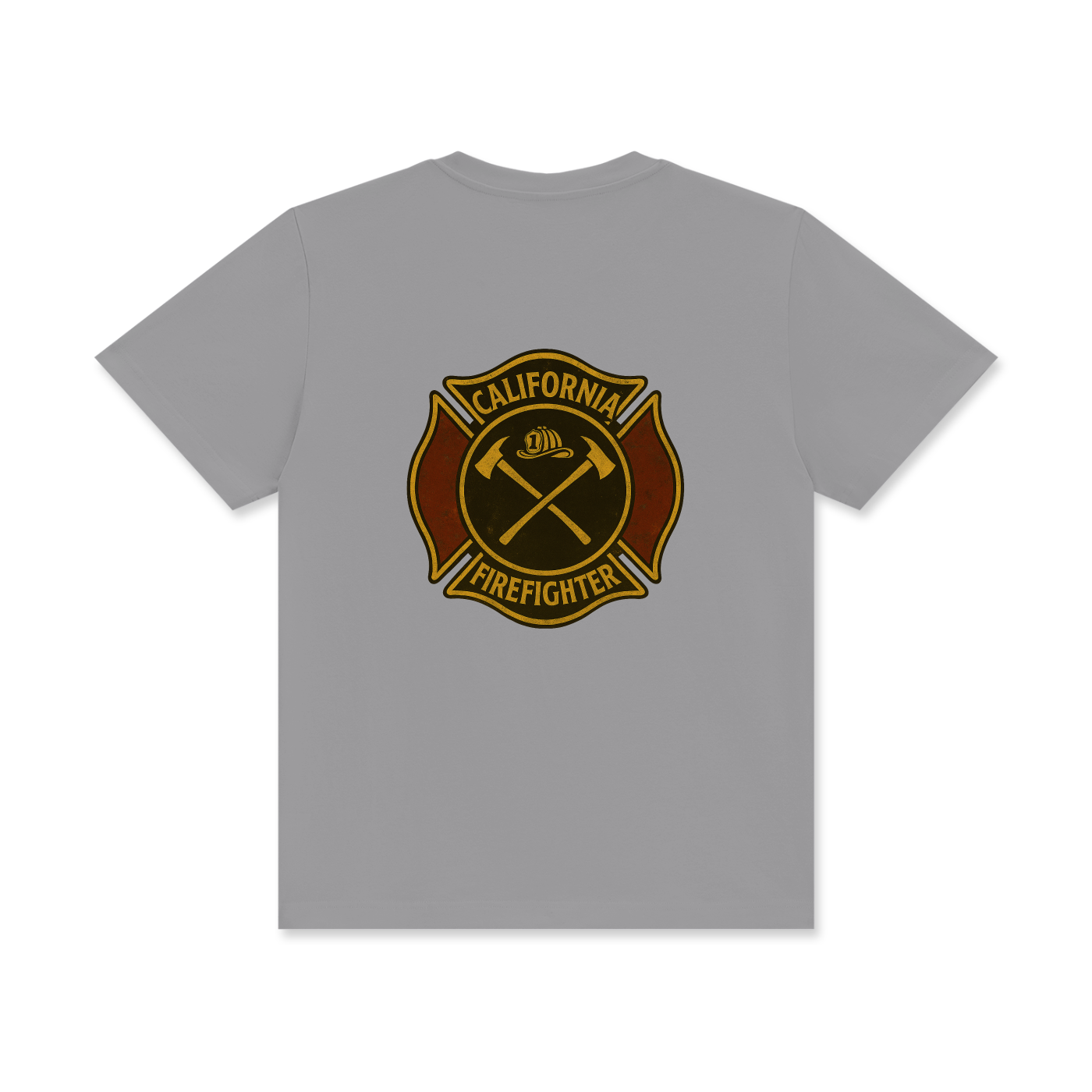 'California Firefighter' Unisex Classic Crew Neck Cotton T-Shirt