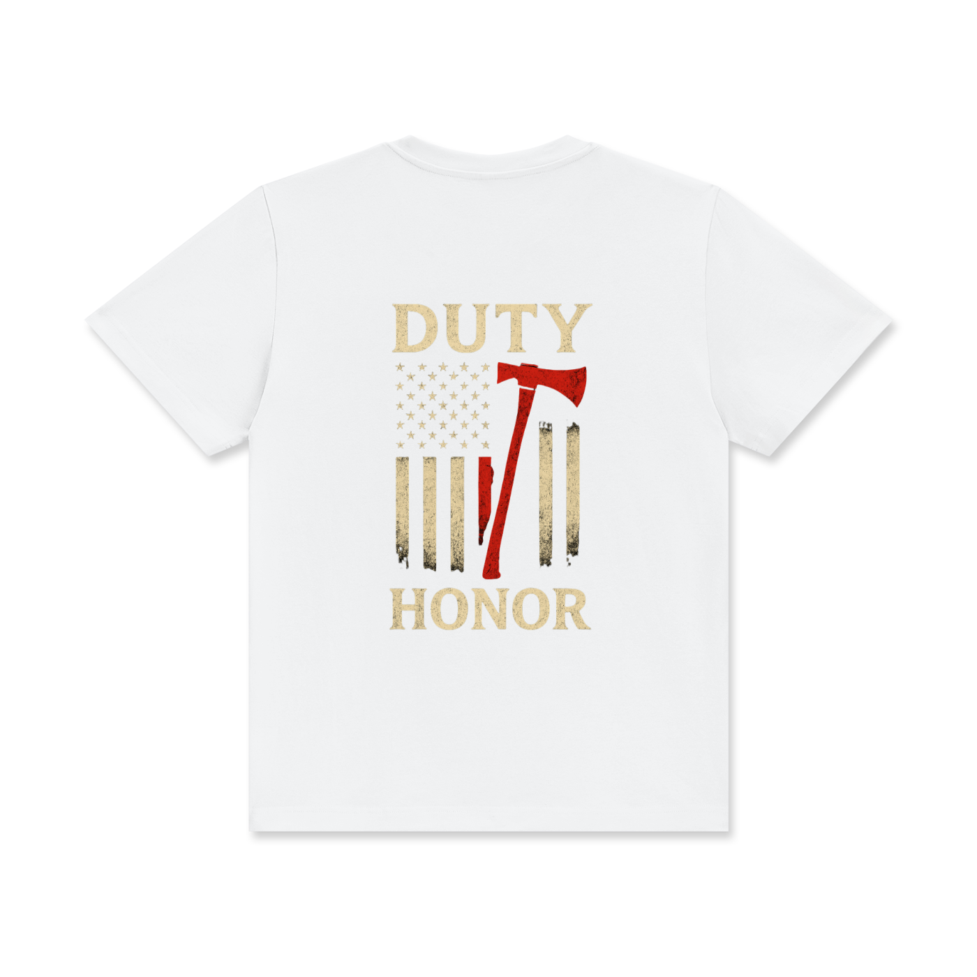 'Thin red line' Unisex Classic Crew Neck Cotton T-Shirt